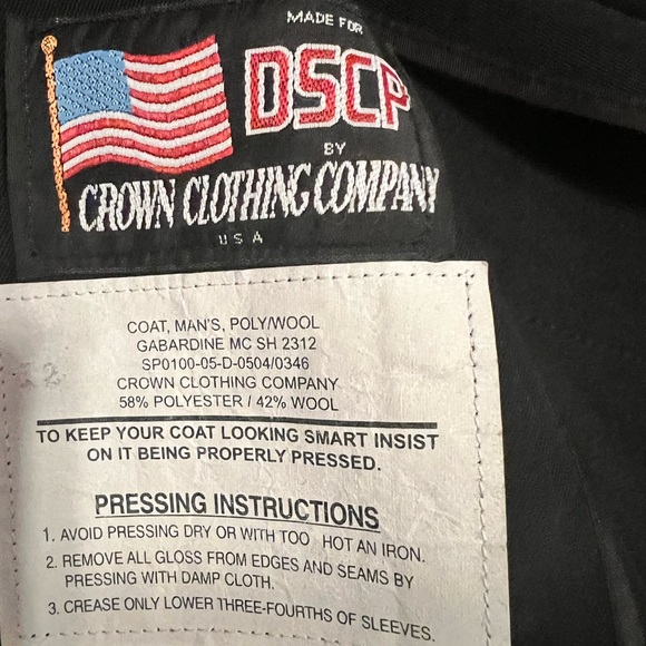 This Marine Dress Blue Jacket DSCP by Crown Clothing Company. - Picture 2 of 13